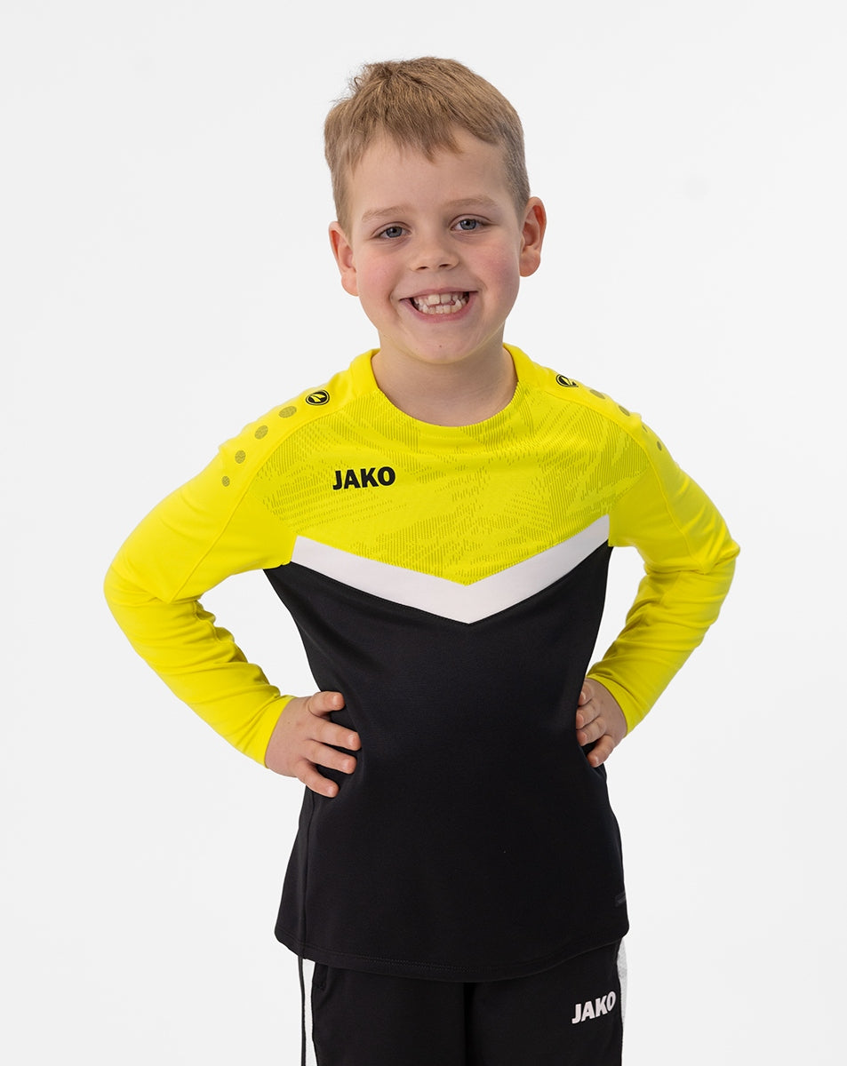 JAKO Sweat Iconic 8824 schwarz/soft yellow