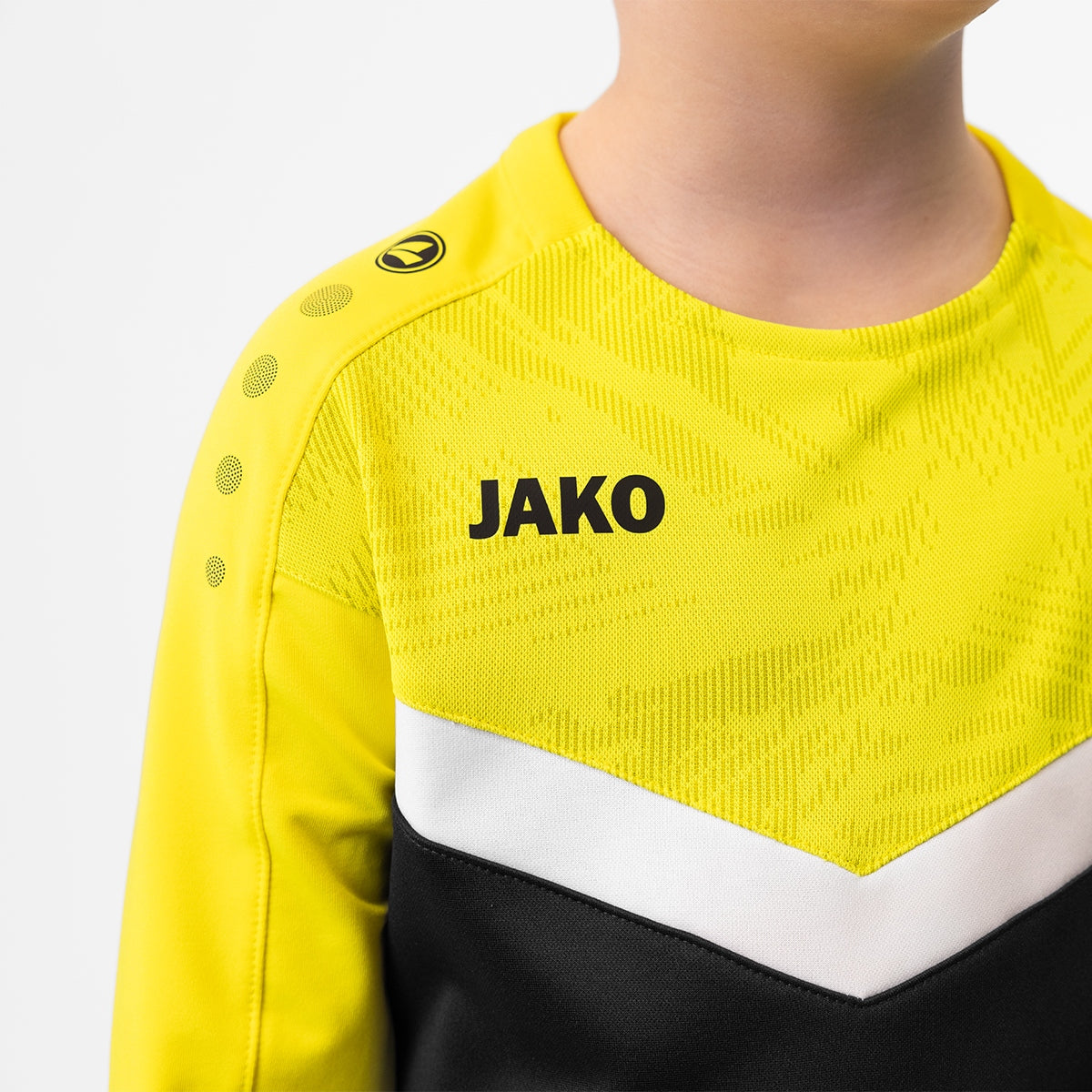 JAKO Sweat Iconic 8824 schwarz/soft yellow