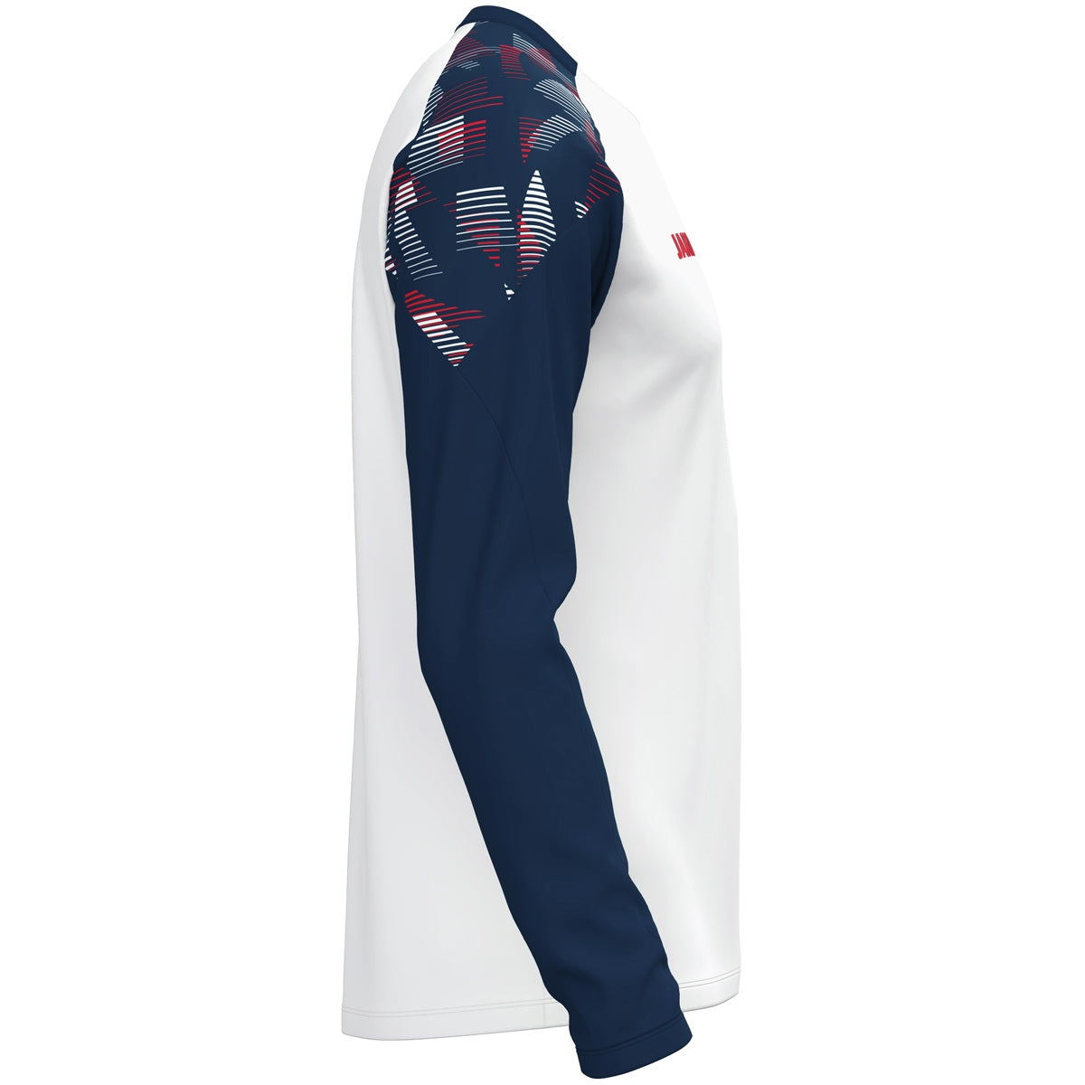 JAKO Longsleeve Sonic weiß/marine/rot
