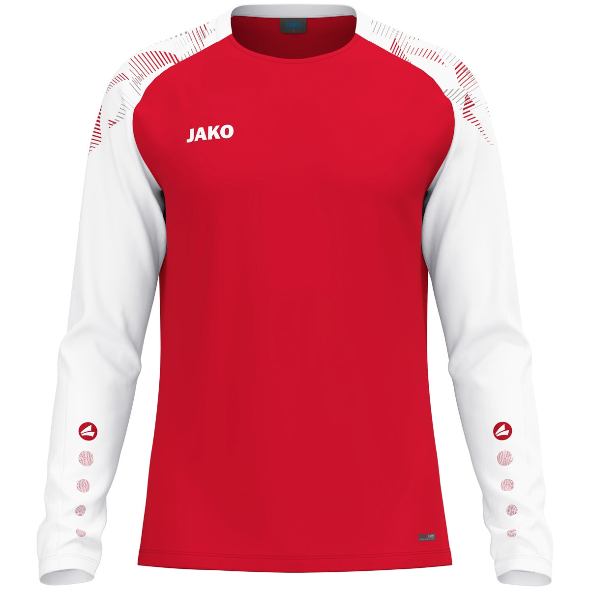 JAKO Longsleeve Sonic rot/weiß