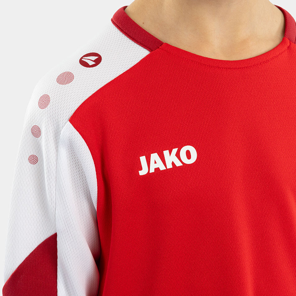 JAKO Longsleeve Dynamic rot/weiß/dunkelrot