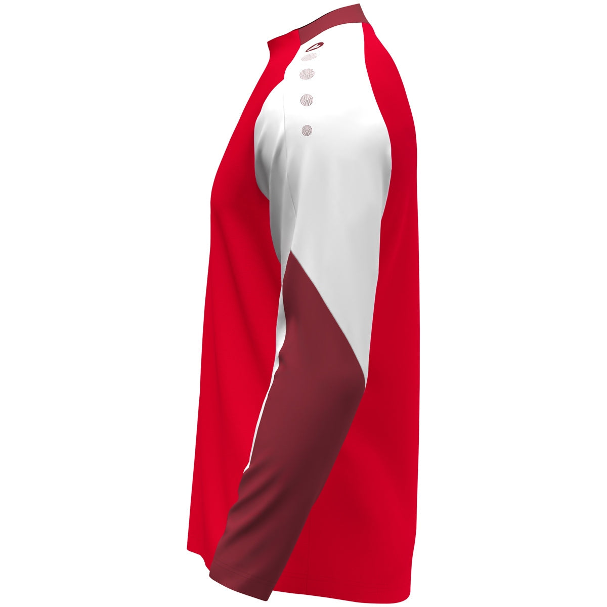 JAKO Longsleeve Dynamic rot/weiß/dunkelrot