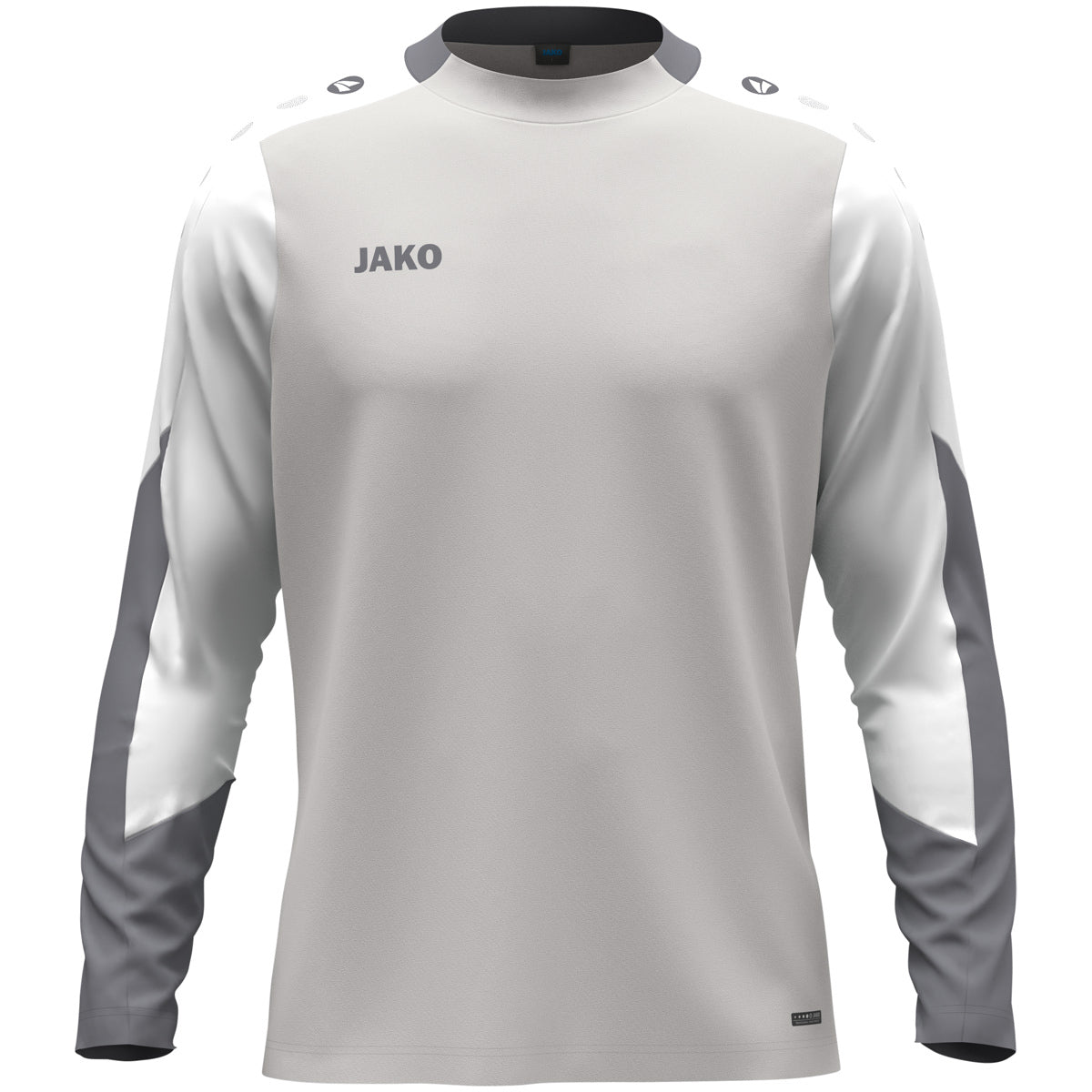 JAKO Longsleeve Dynamic hellgrau/weiß/grau