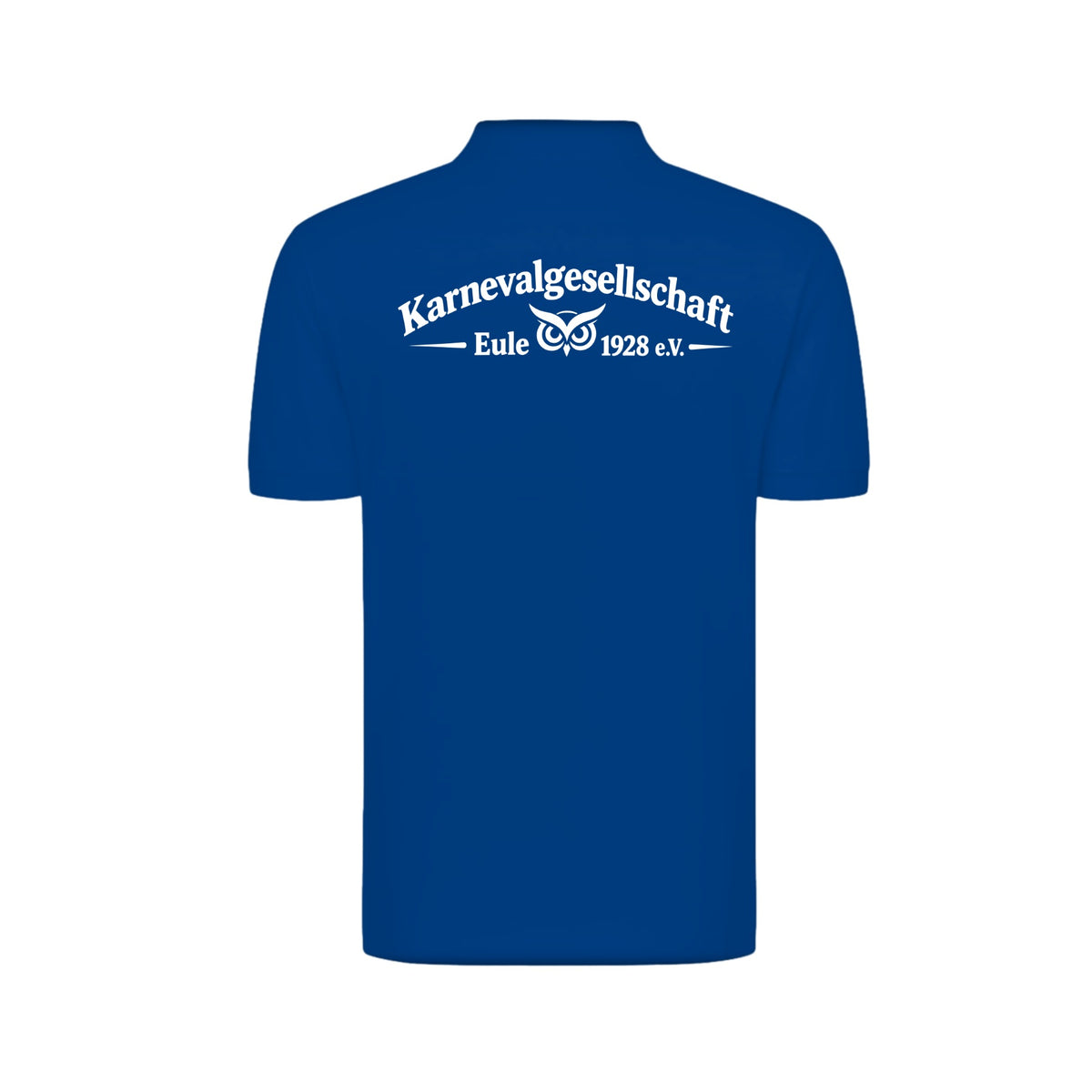 KG Eule Basic Polo Classic James & Nicholson – Dark Royal – Rückseite