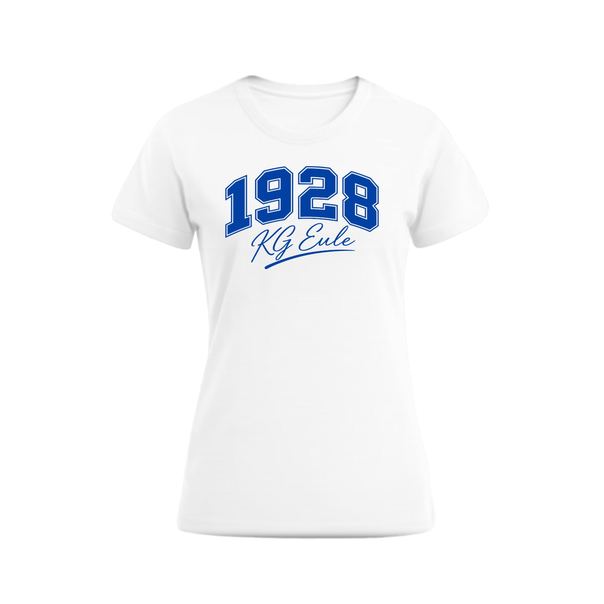 KG Eule 1928 T-Shirt Promodoro Premium Damen – White – Vorderseite