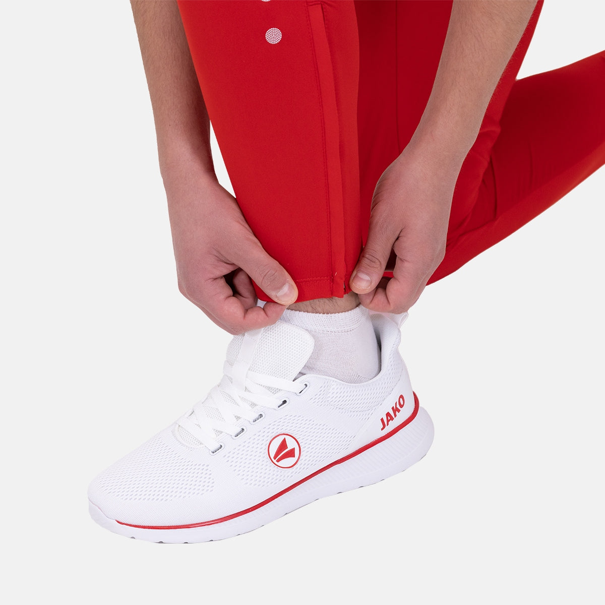 JAKO Polyesterhose Power rot/weiß