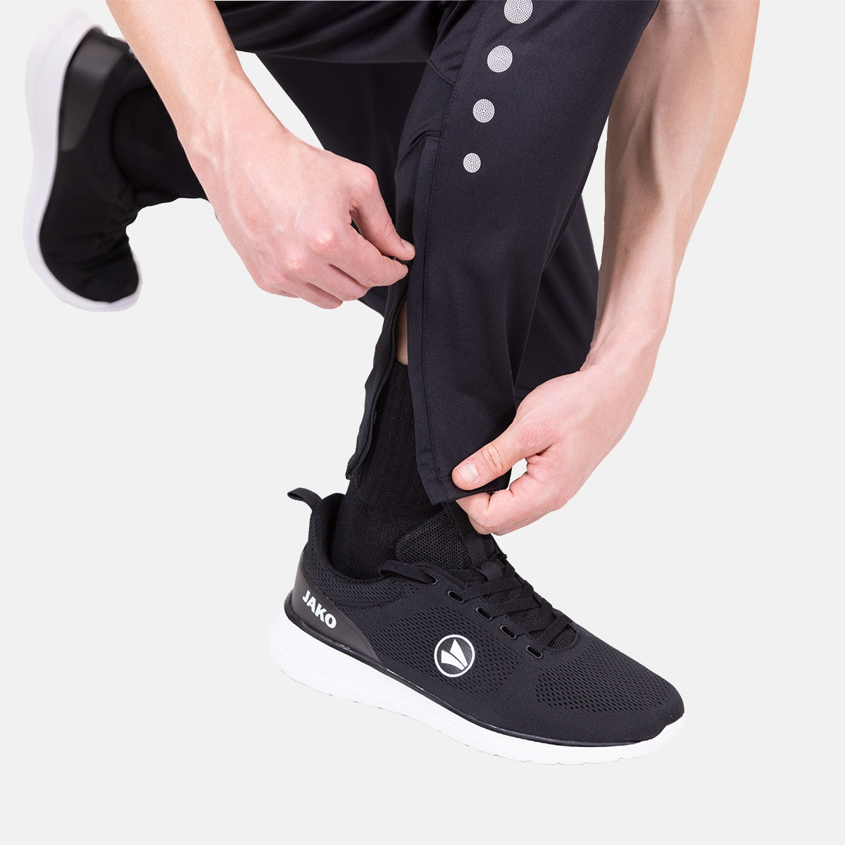 JAKO Polyesterhose Power schwarz/weiß