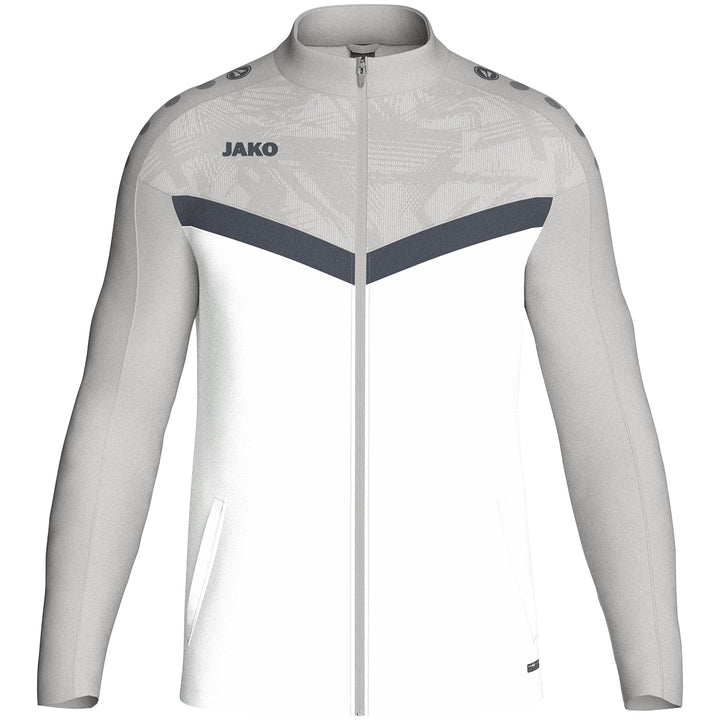 JAKO Polyesterjacke Iconic 9324 weiß/soft grey/anthra light