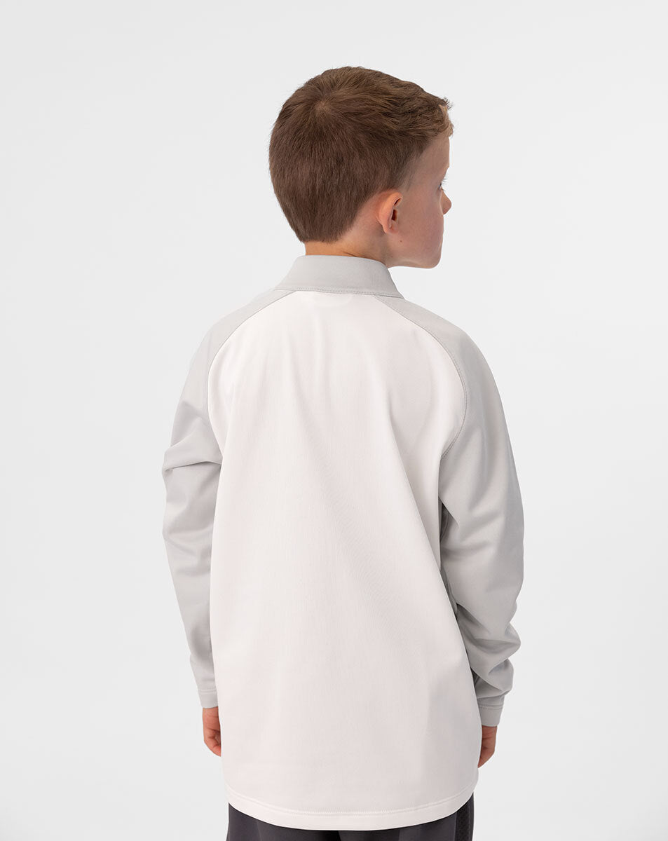 JAKO Polyesterjacke Iconic 9324 weiß/soft grey/anthra light