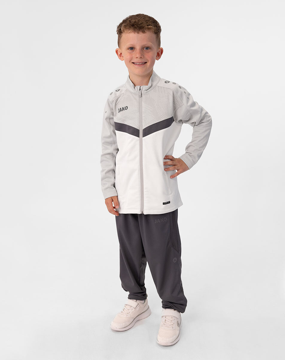 JAKO Polyesterjacke Iconic 9324 weiß/soft grey/anthra light