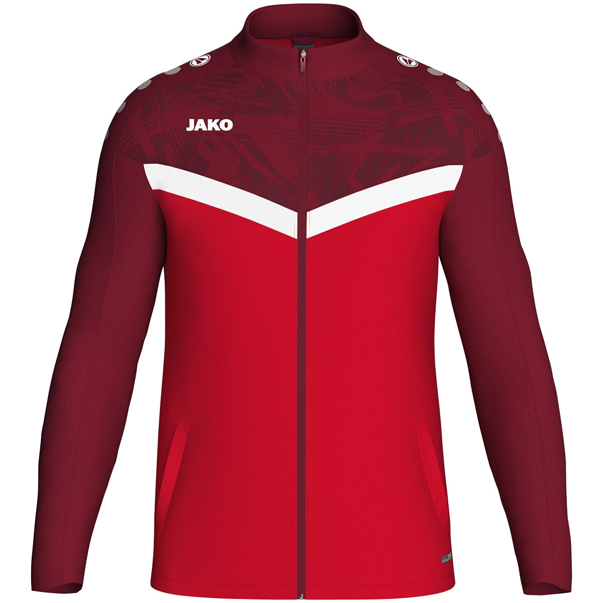 JAKO Polyesterjacke Iconic 9324 rot/weinrot