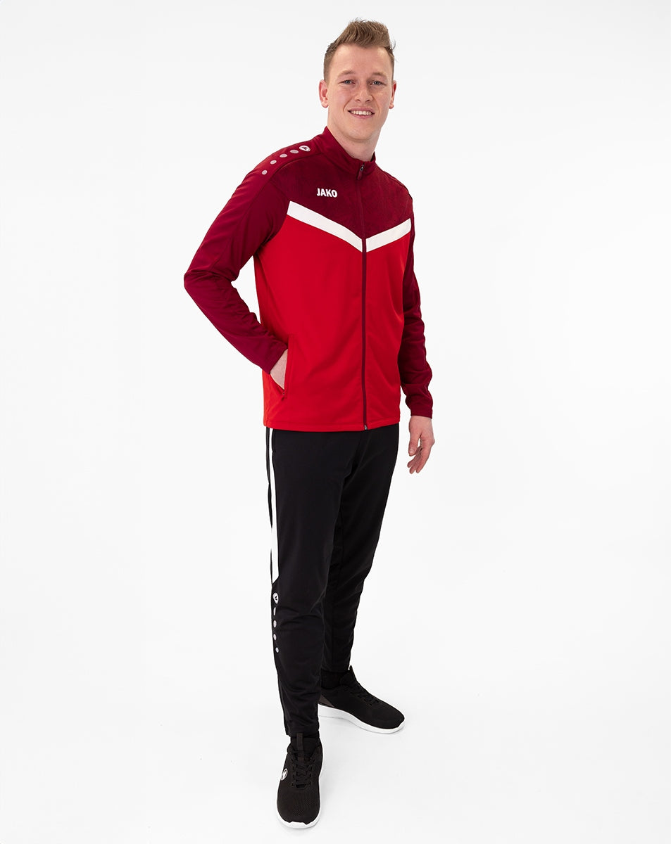 JAKO Polyesterjacke Iconic 9324 rot/weinrot