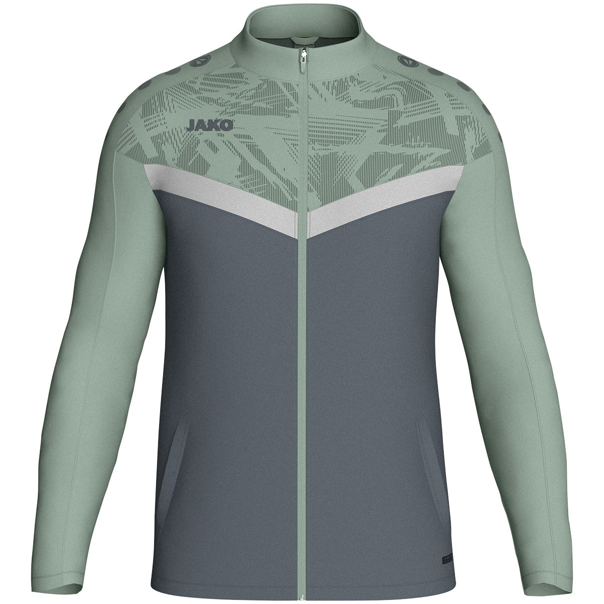 JAKO Polyesterjacke Iconic 9324 anthra light/mintgrün/soft grey
