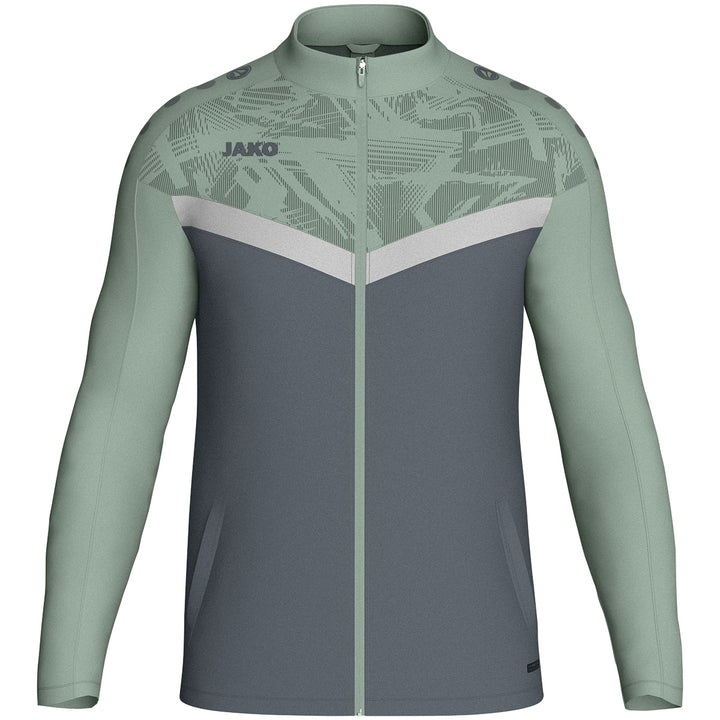 JAKO Polyesterjacke Iconic 9324 anthra light/mintgrün/soft grey