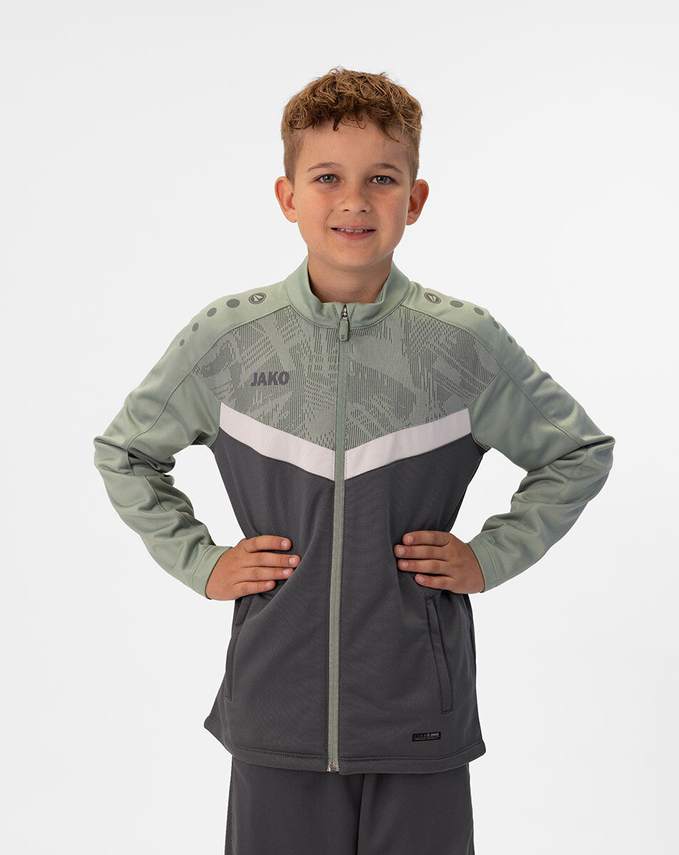 JAKO Polyesterjacke Iconic 9324 anthra light/mintgrün/soft grey
