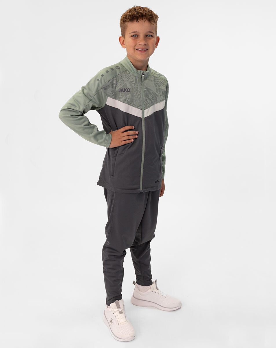 JAKO Polyesterjacke Iconic 9324 anthra light/mintgrün/soft grey