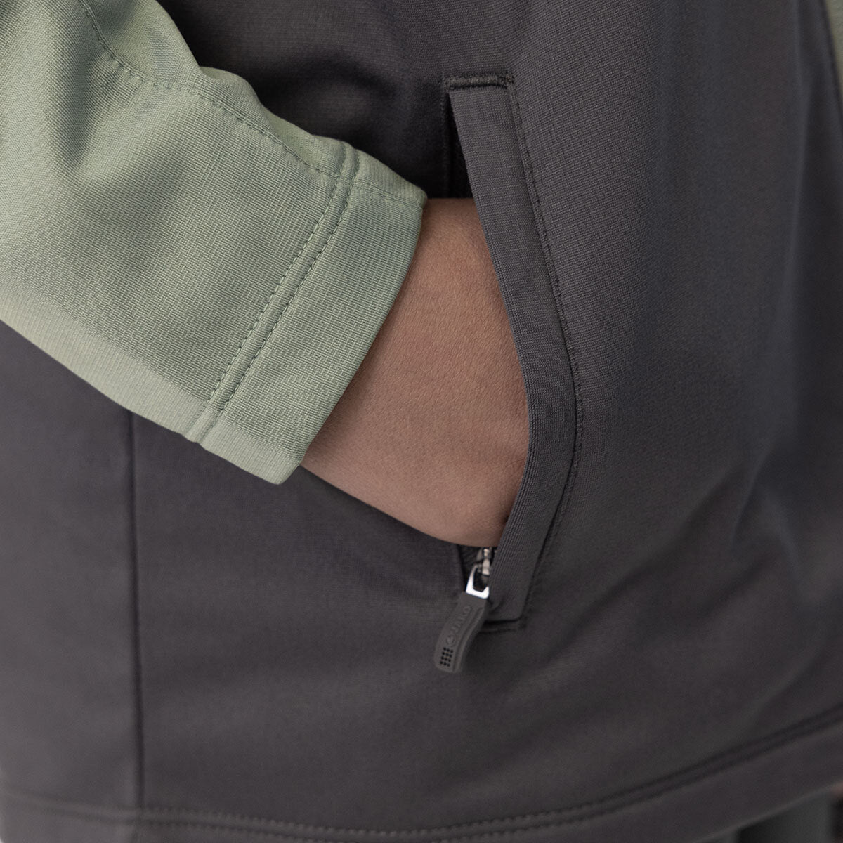 JAKO Polyesterjacke Iconic 9324 anthra light/mintgrün/soft grey