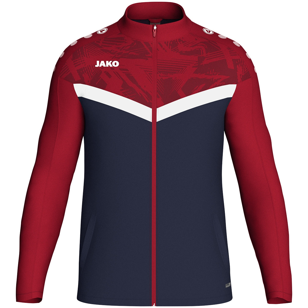 JAKO Polyesterjacke Iconic 9324 marine/chili rot