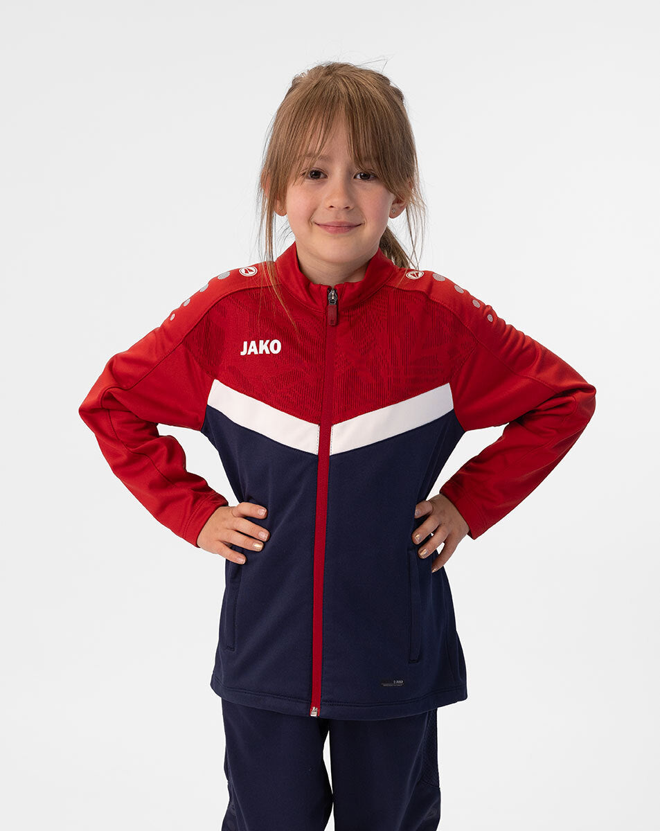 JAKO Polyesterjacke Iconic 9324 marine/chili rot