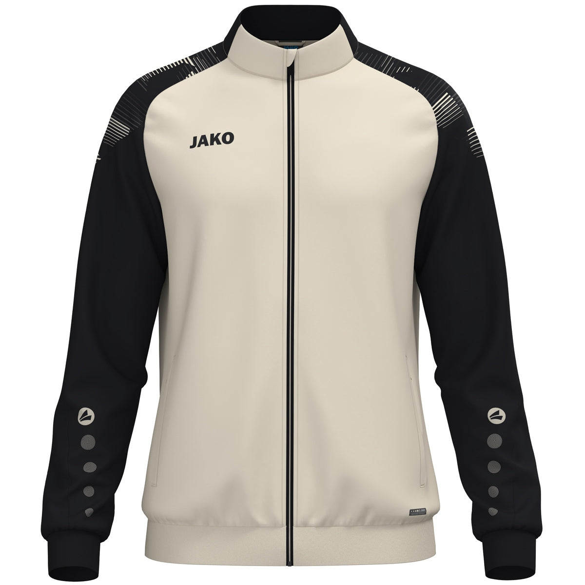 JAKO Polyesterjacke Sonic off white/schwarz