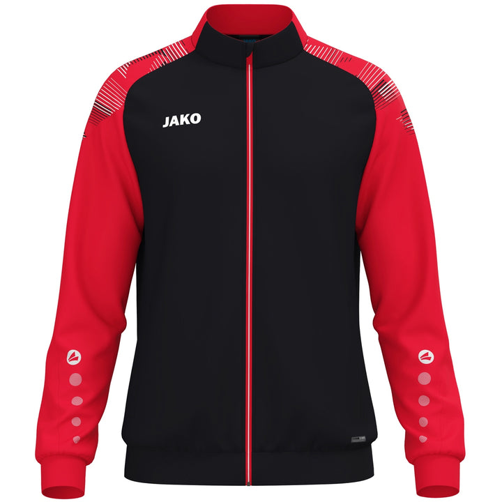 JAKO Polyesterjacke Sonic schwarz/rot