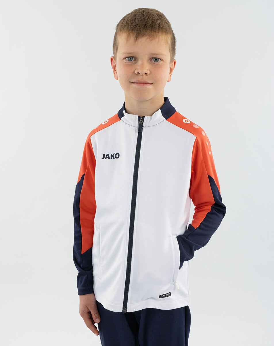 JAKO Polyesterjacke Dynamic weiß/coral/marine