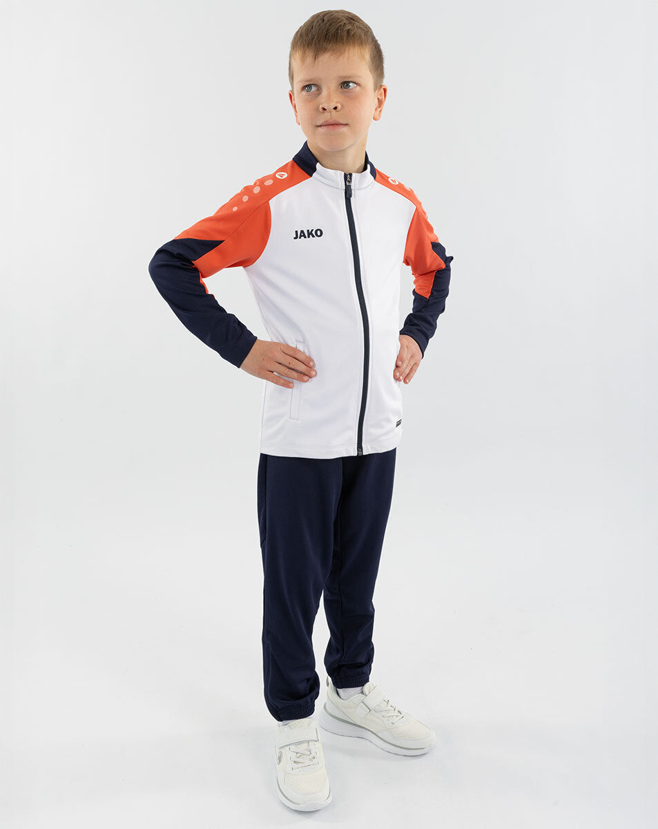 JAKO Polyesterjacke Dynamic weiß/coral/marine