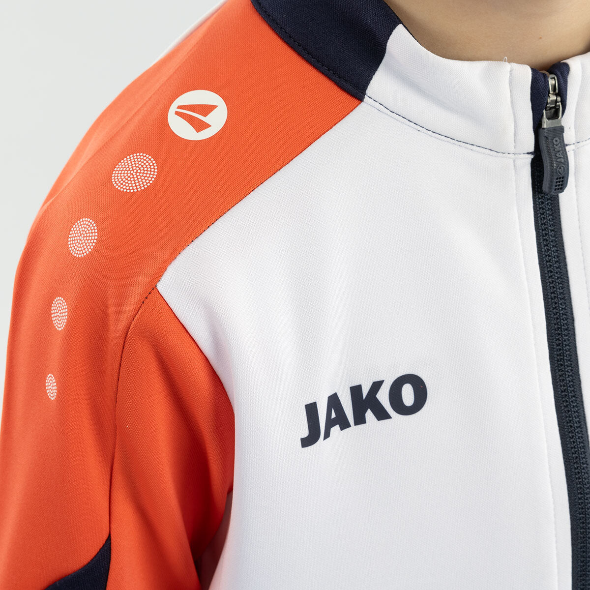 JAKO Polyesterjacke Dynamic weiß/coral/marine