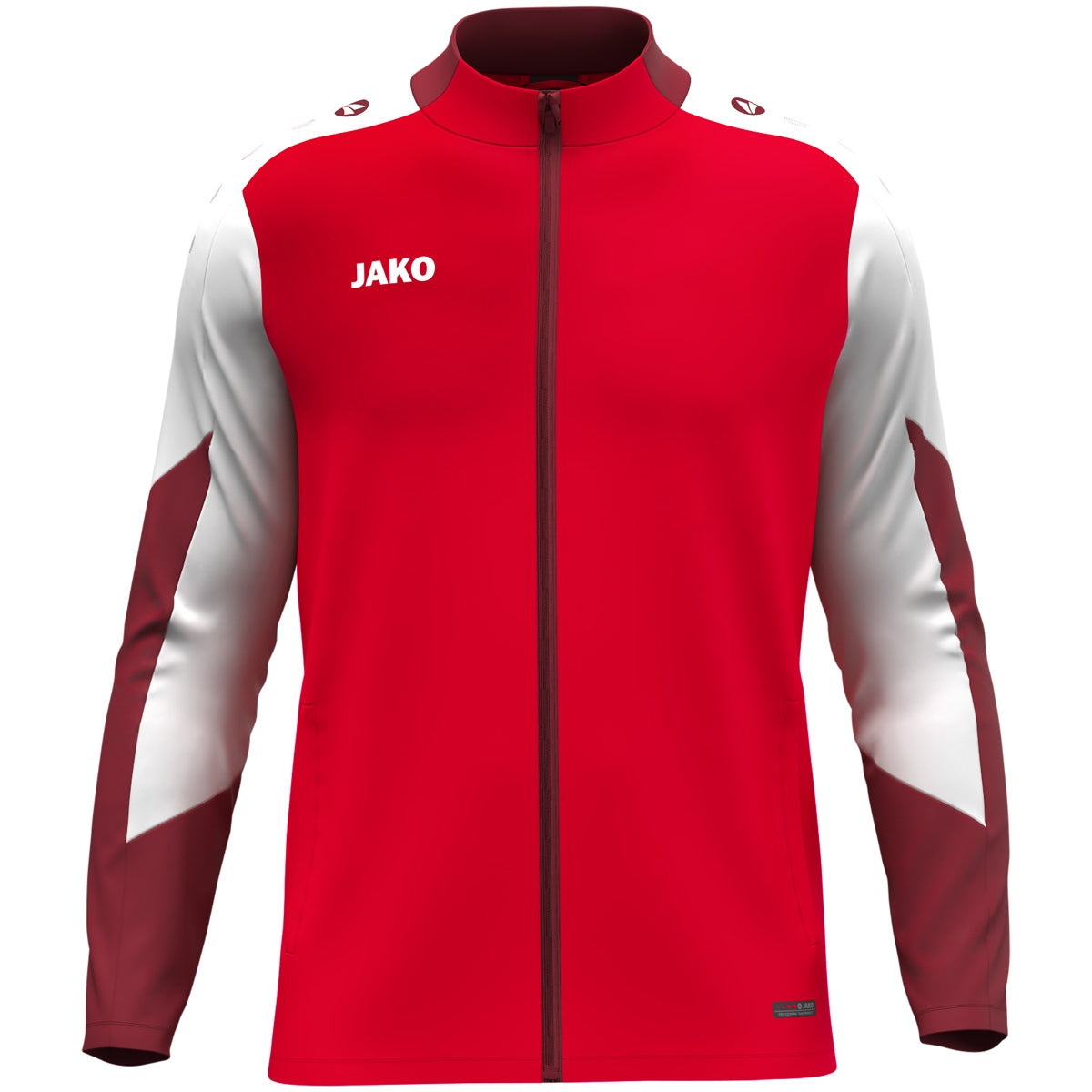 JAKO Polyesterjacke Dynamic rot/weiß/dunkelrot