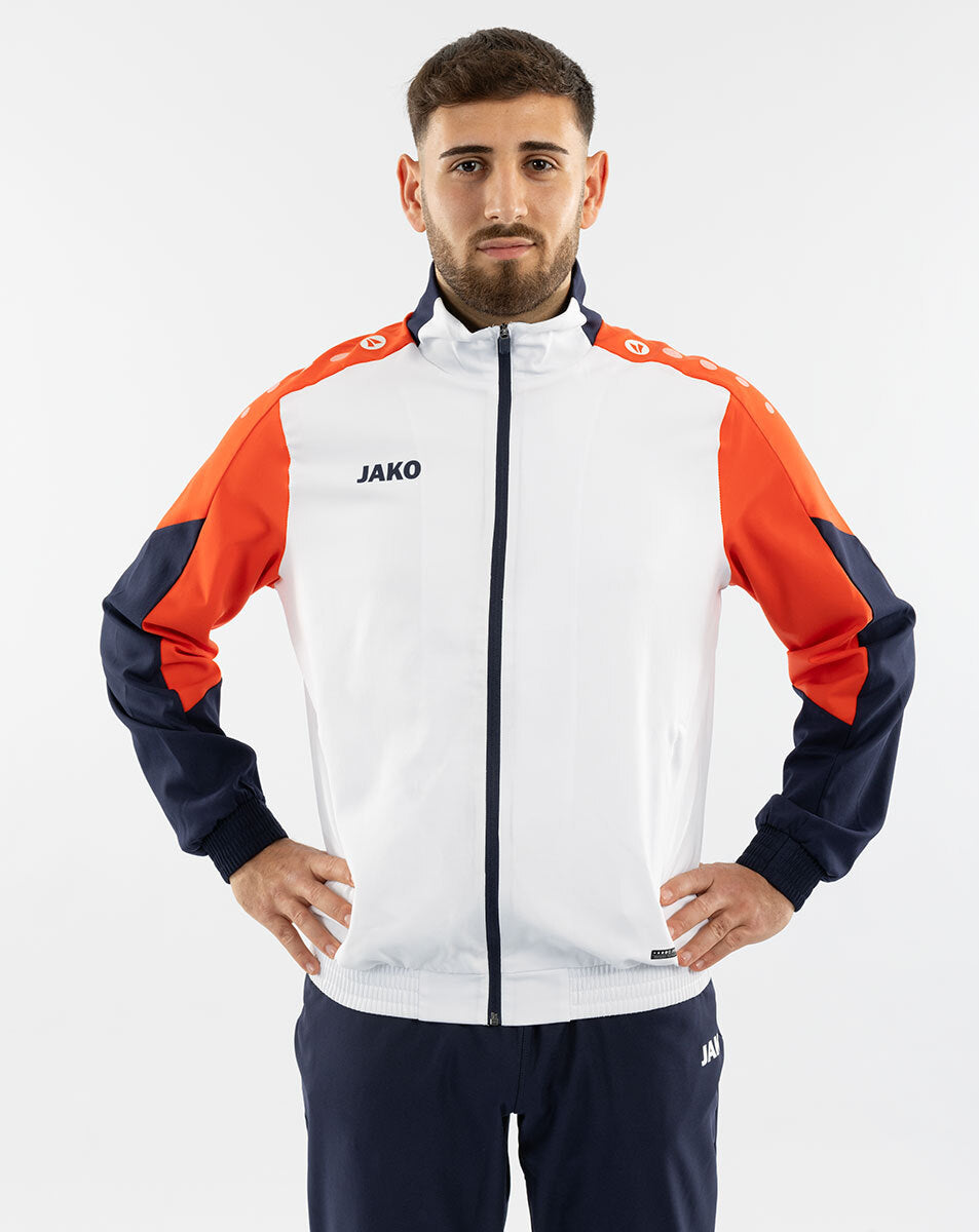 JAKO Webjacke Dynamic weiß/coral/marine