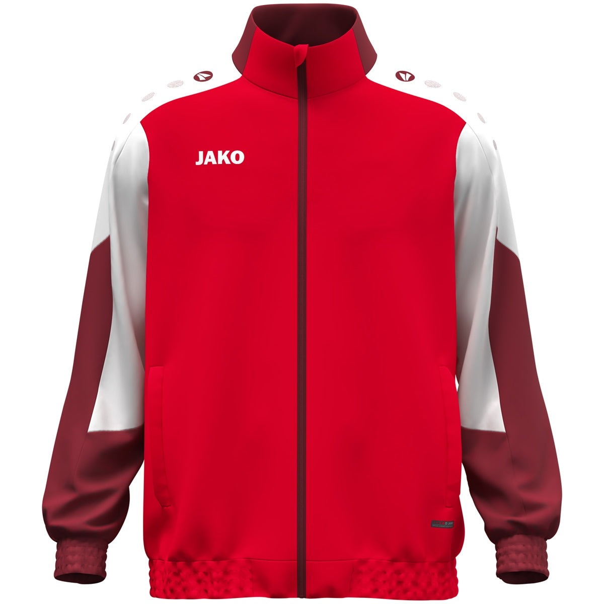 JAKO Webjacke Dynamic rot/weiß/dunkelrot