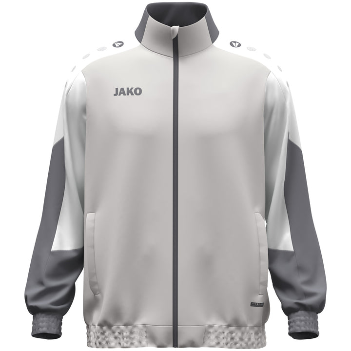 JAKO Webjacke Dynamic hellgrau/weiß/grau
