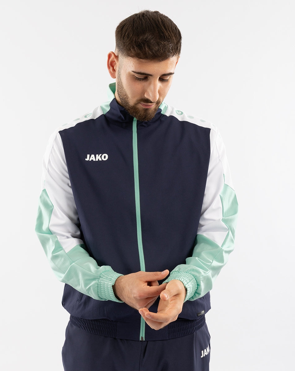 JAKO Webjacke Dynamic marine/weiß/minze