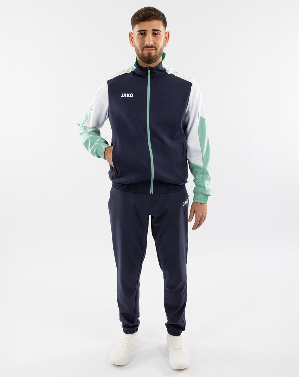 JAKO Webjacke Dynamic marine/weiß/minze