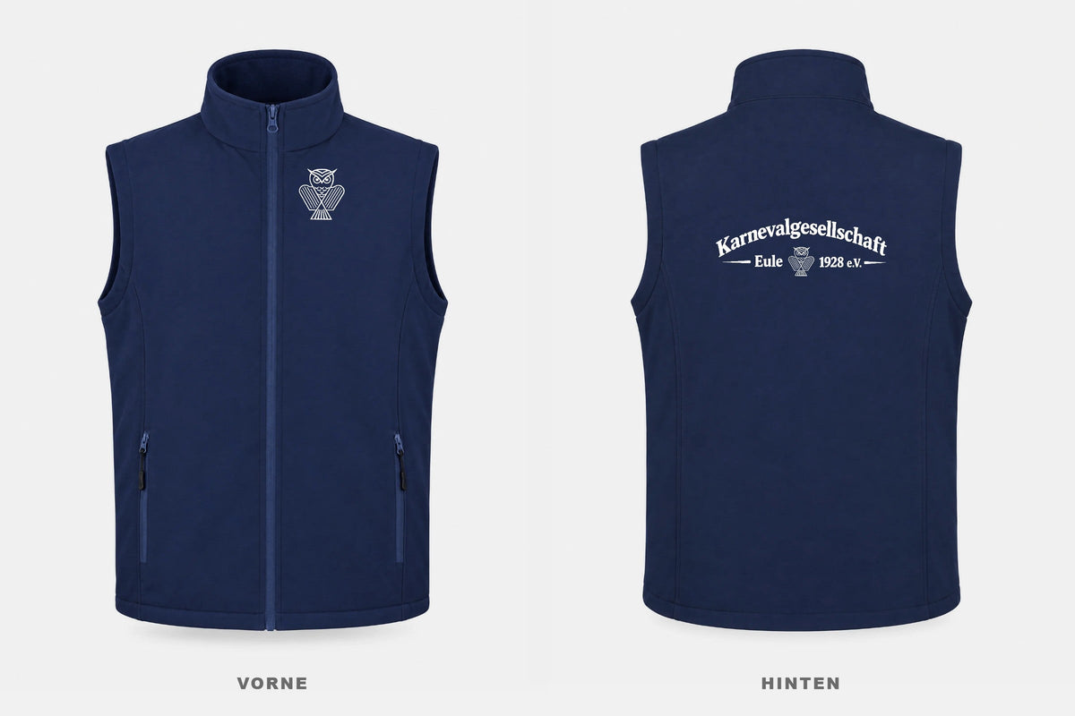 KG Eule 1928 Bodywarmer Navy vorne und hinten