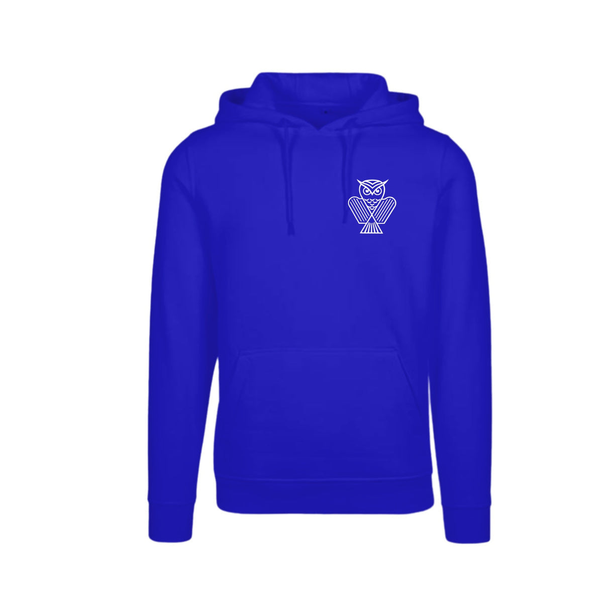 KG Eule Basic Hoodie Heavy BYB – Cobalt Blue – Vorderseite