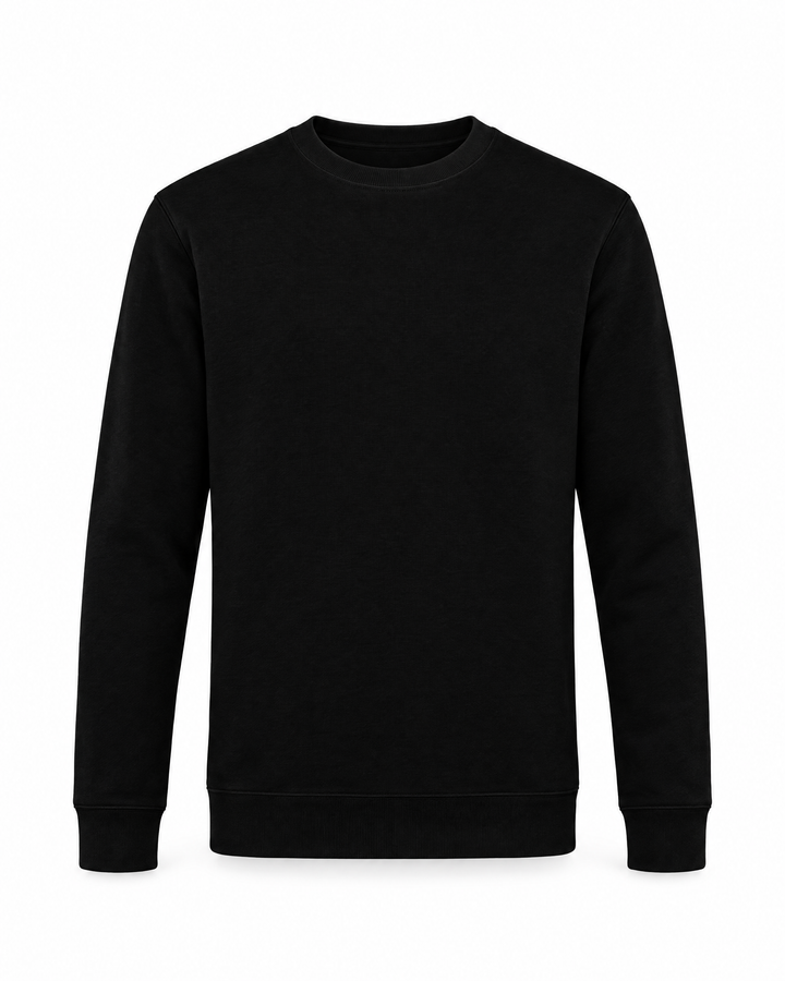 Sweat B&C King schwarz – Vorderansicht