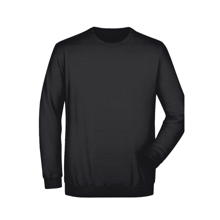 Sweat Heavy James&Nicholson schwarz – Vorderansicht