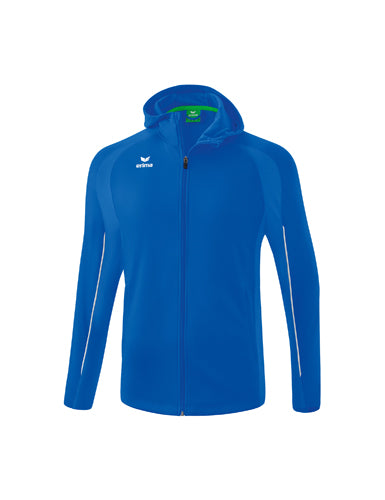 ERIMA LIGA STAR Trainingsjacke mit Kapuze new royal/weiß – Vorderansicht