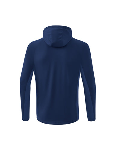 ERIMA LIGA STAR Trainingsjacke mit Kapuze new navy/weiß – Rückansicht