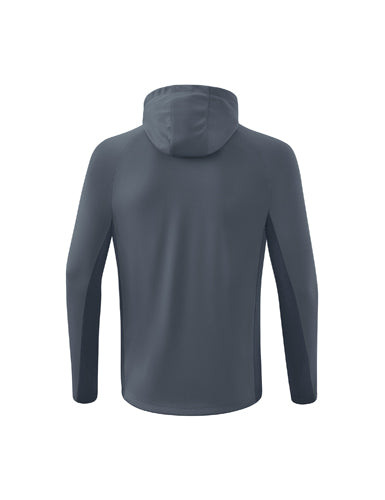 ERIMA LIGA STAR Trainingsjacke mit Kapuze slate grey/schwarz – Rückansicht