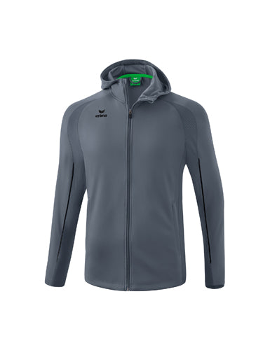 ERIMA LIGA STAR Trainingsjacke mit Kapuze slate grey/schwarz – Vorderansicht