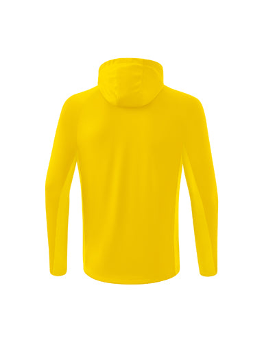 ERIMA LIGA STAR Trainingsjacke mit Kapuze gelb/schwarz – Rückansicht
