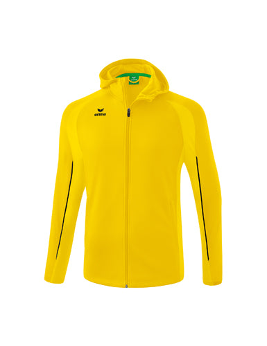 ERIMA LIGA STAR Trainingsjacke mit Kapuze gelb/schwarz – Vorderansicht