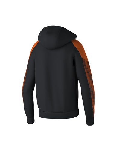 ERIMA EVO STAR Trainingsjacke mit Kapuze schwarz/orange – Rückansicht