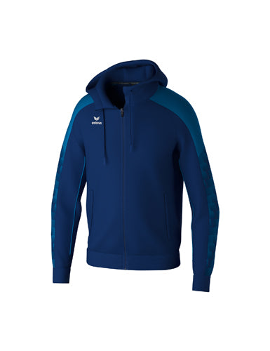 ERIMA EVO STAR Trainingsjacke mit Kapuze new navy/mykonos blue – Vorderansicht