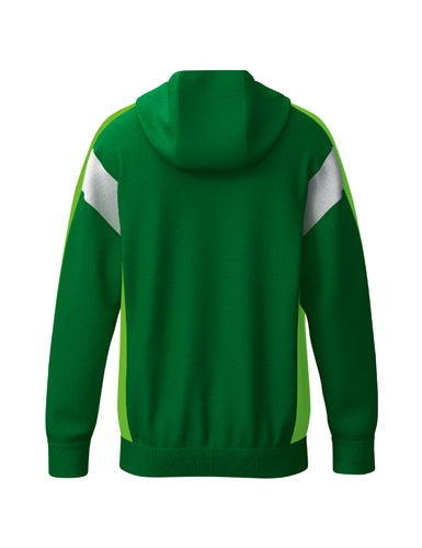 ERIMA CELEBRATE 125 Training Jacket with hood smaragd/green gecko – Rückansicht