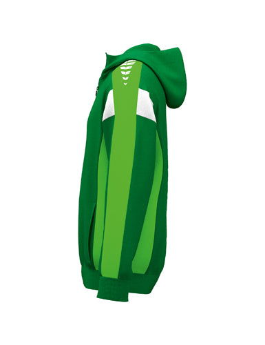 ERIMA CELEBRATE 125 Training Jacket with hood smaragd/green gecko – Seitenansicht