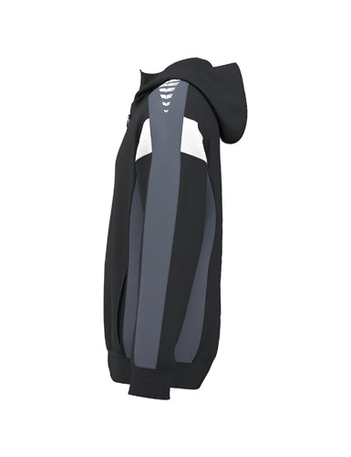 ERIMA CELEBRATE 125 Training Jacket with hood schwarz/slate grey – Seitenansicht
