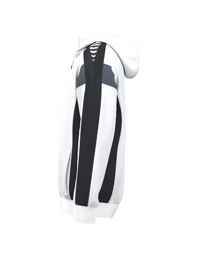 ERIMA CELEBRATE 125 Training Jacket with hood weiß/schwarz – Seitenansicht